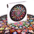 thumbnail image 2 of Rompecabezas Bgraamiens con mandala geométrica y colorida de 1000 piezas, 2 of 7