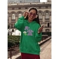 thumbnail image 2 of Obon Festival Japanese  Katakana Hoodie Women -Image by Shutterstock, Female Large, 2 of 4