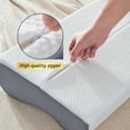thumbnail image 3 of Kingrest Cooling Memory Foam Pillow for Neck Pain Relief Sleeping, Cervical Neck Pillow Adjustable Ergonomic Memory Foam Pillow For Side Back Stomach Sleepers Medium Firmness Quality (1 Pack), 3 of 9