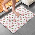 thumbnail image 4 of Pioneer Flower Floral Print Pattern Bathroom Rugs Mat, Non Slip Microfiber Bathroom Rug with Rubber Backing, Soft Mats for Bathroom Floor Tub Shower, 20"x32", 4 of 5