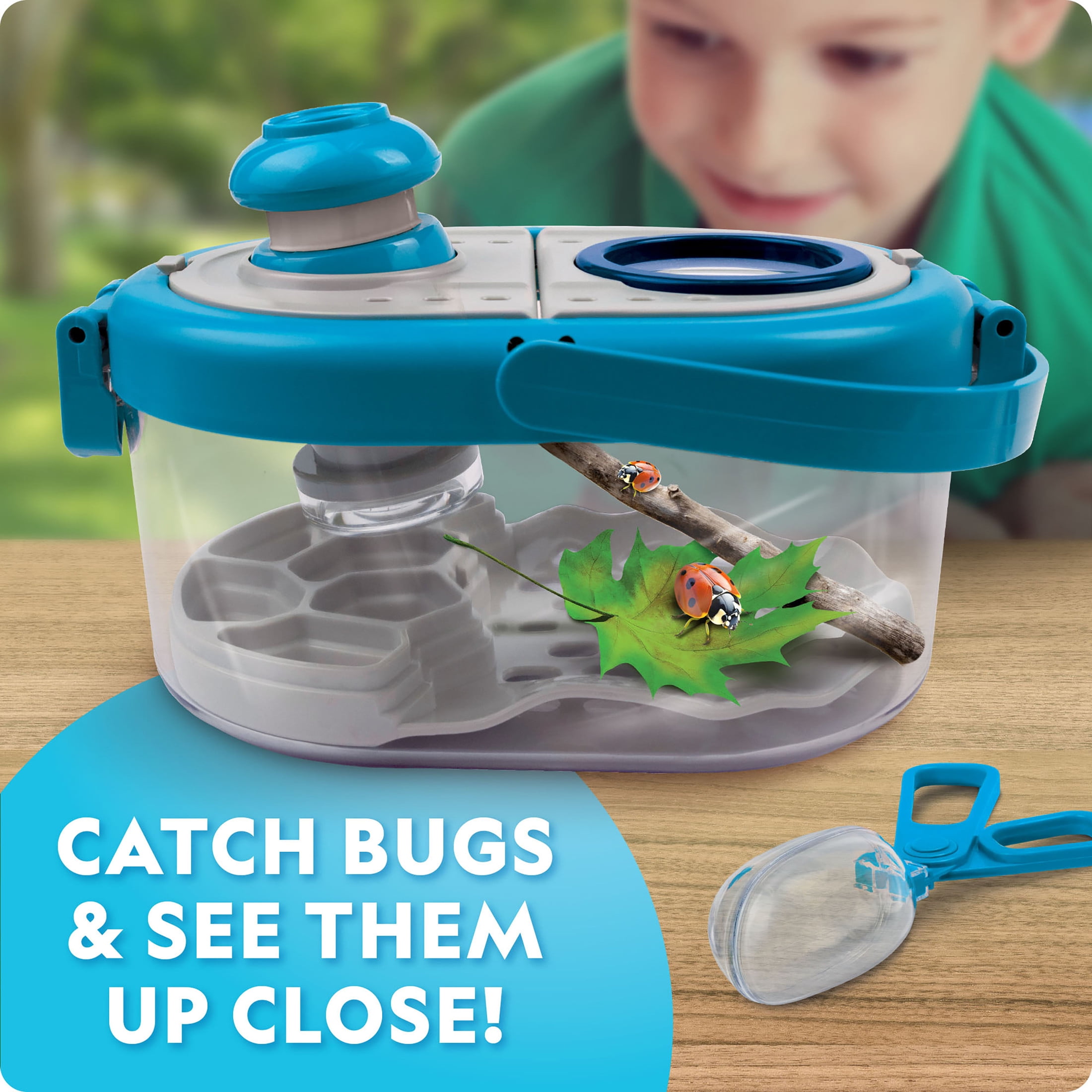 National Geographic Bug Catcher Kit – Bug Habitat, Field Guide, Glow-in-the-Dark Figures & More
