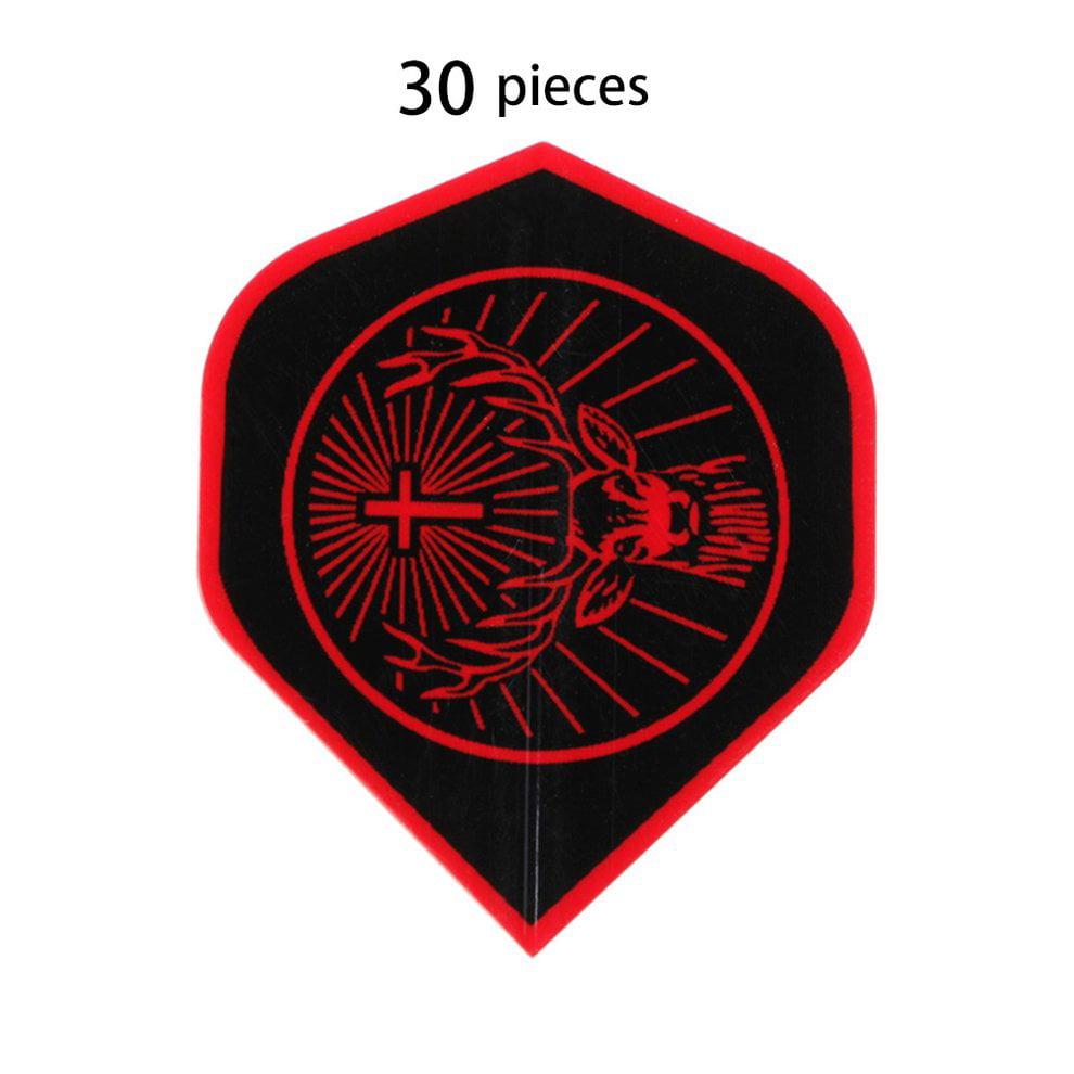 30PCS Nice Darts Flights Mixed Style for Professional Darts Outdoor Sports、Pop 