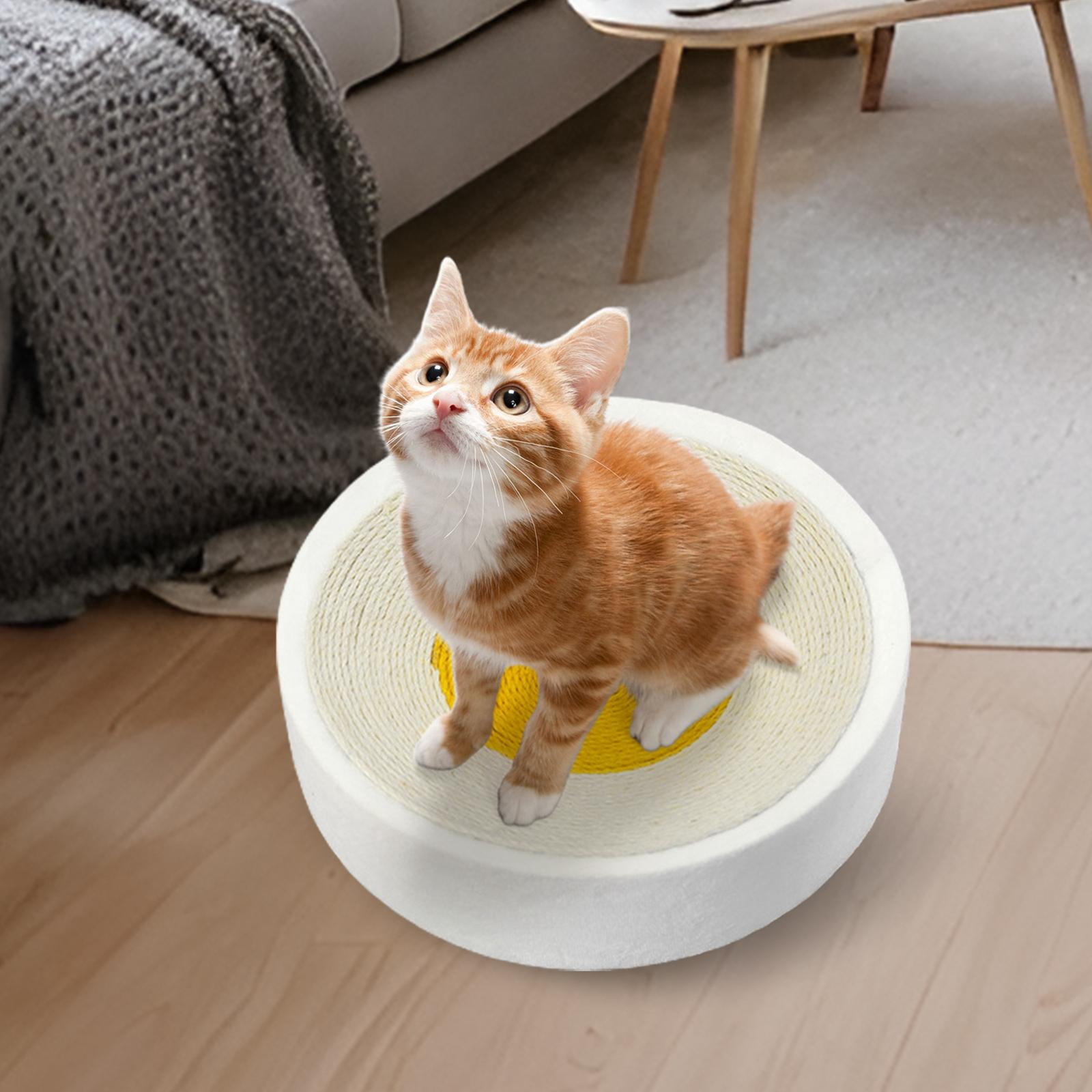 Tooyful Cat Scratch Pad Lounge Cat Beds Rest and Play 40x10.5cm Grind Claws Cardboard Cat Scratcher Bed Cat Scratching Board for Kitten Medium Cats White