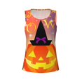 thumbnail image 4 of Xecao Halloween print women's scoop neck, loose-fit workout tank tops for the gym., 4 of 9