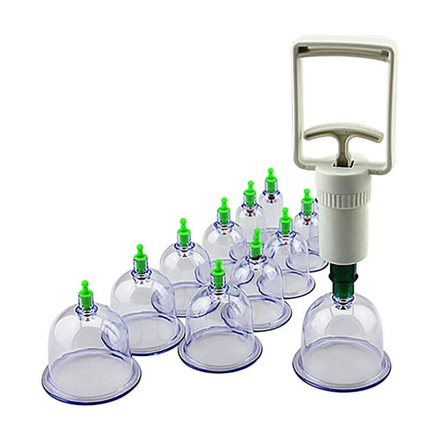Juego de ventosas, juego de masaje con ventosas de acupuntura china profesional, 12 tazas