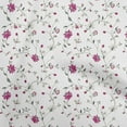 thumbnail image 1 of oneOone Cotton Cambric White Fabric Floral Sewing Craft Projects Fabric Prints By Yard 56 Inch Wide, 1 of 4