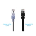 thumbnail image 2 of Monoprice Cat6A Ethernet Patch Cable - 5 Feet - Black | Network Internet Cord - RJ45, 550Mhz, UTP, Pure Bare Copper Wire, 10G, 30AWG, 5-Pack - SlimRun Series, 2 of 6