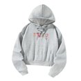 thumbnail image 4 of Sudaderas con capucha para mujer, ropa de gimnasio para mujer, jersey para caminar en casa, oficina, fiesta, niña XL, 4 of 8