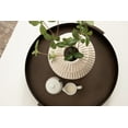 thumbnail image 4 of Kate and Laurel Samana Modern Round Metal Tray, 17 Inch Diameter, Bronze, Polished Decorative Circle Tray with Hammered Surface for Use as Ottoman Tray or Serving Tray, 4 of 9