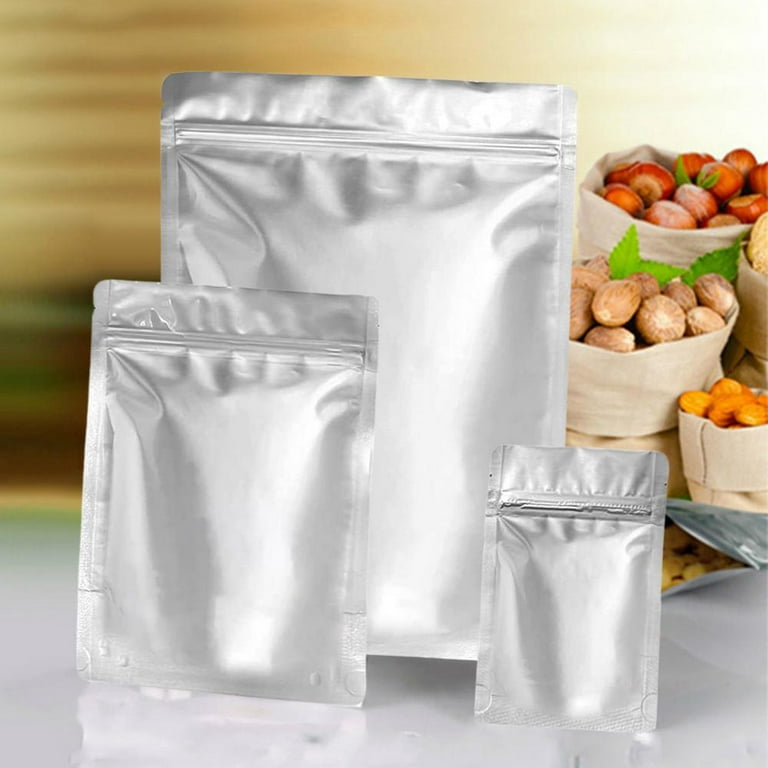 Tohuu Sealable Milar Myler Bag 100 Mylar Food Storage Bags Large