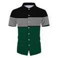 thumbnail image 2 of Vedolay Summer Short Sets Men 2 Piece Outfits Men's Shorts Set Short Sleeve Crewneck Tee Track Shorts with Pockets,Green M, 2 of 5