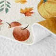 thumbnail image 5 of Erosebridal Vintage Pumpkin Quilt Full, Thanksgiving Berry Apple Full Bedspread Sets for Boys Girls, Cream Golden Red, 3 Pieces 1 Coverlet and 2 Pillowcases, 5 of 7