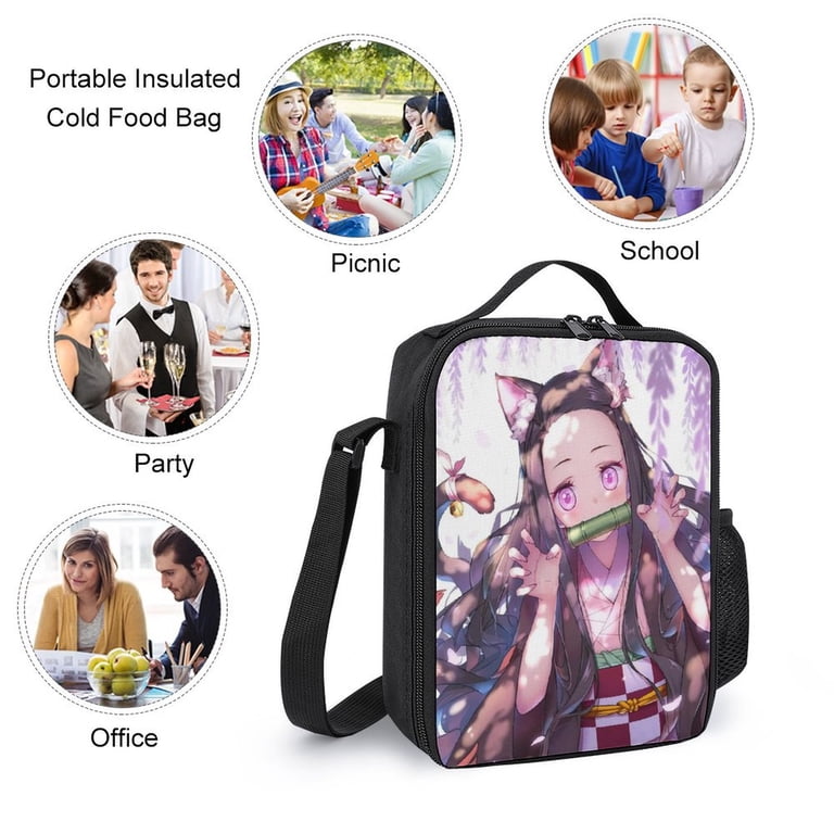 Demon Slayer Kamado Nezuko 3 Piece Backpack Set with Lunch  display picture 2