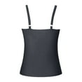 thumbnail image 3 of Tankini Tops for Women Halter Swimwear Top Only Tummy Control Bathing Suit Top No Bottom Grey M, 3 of 5