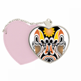 thumbnail image 1 of Mascara de la opera de Pekín xucepaocheng colorido Bolsa de viaje Mirror maquillaje corazón rosa, 1 of 4
