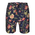 thumbnail image 3 of Susaid Flower Print Men's Swim Trunks Hawaiian Bathing Mesh Lining Suit Swimsuits Beach Shorts with Pockets-X-Large, 3 of 6