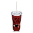 thumbnail image 3 of Evergreen XL Insulated 18 OZ Acrylic Tumbler with Straw and Cap, Dog Mom, 3 of 6