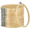 thumbnail image 1 of 10 Pieces 4 Inch Embroidery Hoops Bulk Wholesale Cross Stitch Hoop Ring for for Embroidery and Cross Stitch, 1 of 7