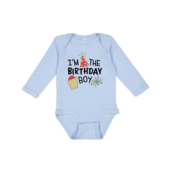 Inktastic I'm the Birthday Boy Boys Long Sleeve Baby Bodysuit