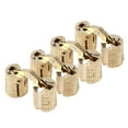thumbnail image 4 of Dekaim 4PCS Hidden Invisible Concealed Brass Barrel Hinge for Worktops DIY Project 8mm 180° Opening Angle, 4 of 7