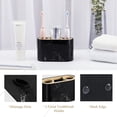 thumbnail image 3 of Shinowa Toothbrush Holder,Premium Toothbrush Organizer,Bathroom Storage Organizer for Electric Toothbrush, Toothpaste, Razor, Comb, Ink Black, 3 of 8