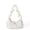 White, variant on Floral Embroidery Ruffle Handle Drawstring Shoulder Bag for Women - Casual & Stylish Daily Accessory