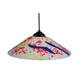thumbnail image 4 of Meyda Tiffany 114363 18" W Pizza Fused Glass Pendant - MultiColor, 4 of 5