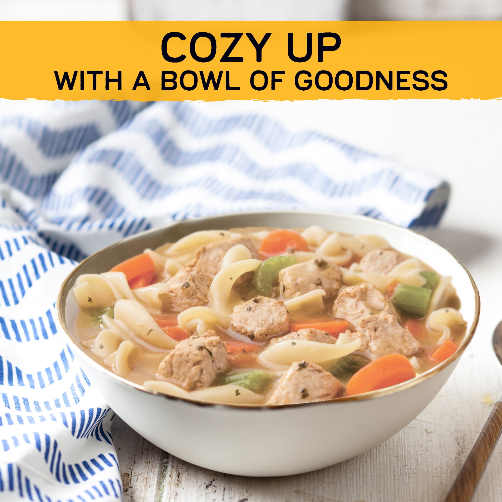 (2 pack) Gardein Plant-Based Chick'n Noodl' Soup, Vegan, 15 oz.