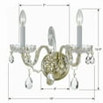 thumbnail image 4 of Crystorama Lighting - Two Light Wall Mount - Wall Mount - Crystal - Two Light, 4 of 6