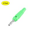 thumbnail image 1 of Conectores de cable de tornillo de altavoz de banana de 4mm Uxcell, conectores jack verdes de 10A, 5 paquetes, 1 of 5