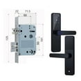 thumbnail image 1 of Door Lock, Biometric Fingerprint Door Lock Black Smart Lock Tuya App Remote Unlocking Password Keyless Lock Electronic Door Lock ,Easy to Install, 1 of 7