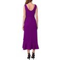 thumbnail image 3 of INSPIRE CHIC Women's Cocktail Dress Sleeveless Elegant Ruffles Split Hem Evening Party Dresses S Purple, 3 of 6