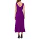 thumbnail image 3 of INSPIRE CHIC Vestido de cóctel para mujer sin mangas elegante con volantes y dobladillo dividido, vestido de fiesta de noche L púrpura, 3 of 6