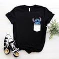 thumbnail image 1 of Disney Kawaii Lilo Stitch Funny Cartoon T Shirt Women Stitch Cute Manga T-shirt Y2k Graphic Tshirt Streetwear Top Tees FemaleL Gao Jinjia LED, 1 of 2