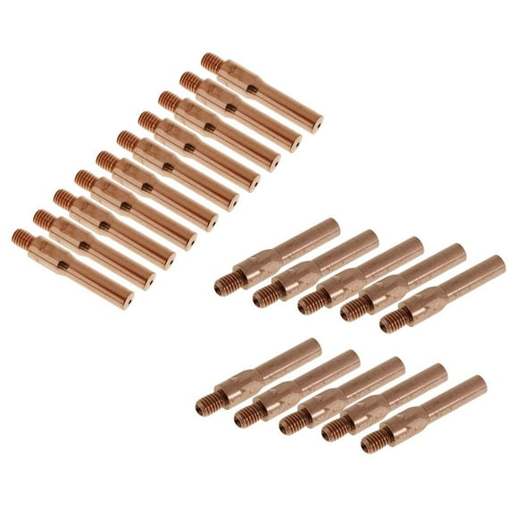 Ximing 10pcs 1.2mm+10pcs 1.4mm /MIG 45mm Gas Shielded Welder Thread Nozzle Tip 380A Carbon Dioxide Welder Welding Accessory