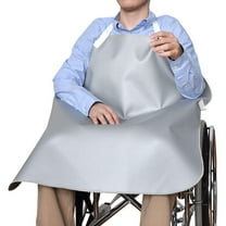 NYOrtho Heavy Duty Smoker’s Apron for Geri-Chair Bound Patients, Flame Retardant Material, Gray