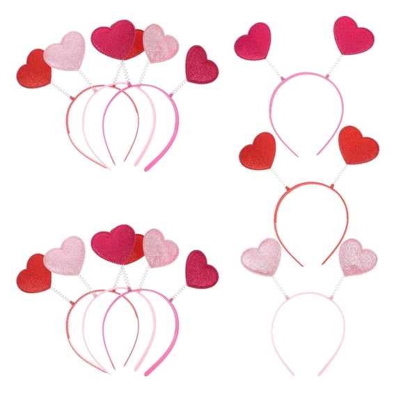 ELAYARD Romantic Heart Design Assorted Color Headbands for Party Wear