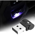 thumbnail image 4 of Iluminación ambiental USB para coche, mini luz LED interior de 7 colores con botón de control para coches, portátiles, puertos USB, luces nocturnas y decoración adicional con puerto USB., 4 of 5