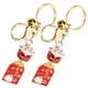 thumbnail image 1 of Japan Keychains Metal And Cloth Cat Style Key Chain Ornament For Bags Festival 2Pcs, 1 of 5