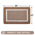 thumbnail image 3 of Buganda Indoor Door Mats, Absorbent Trapper Dirt Inside Doormats, Non Slip Low Profile Entry Door Mats, 32x48, Brown, 3 of 9