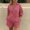 Watermelon Red, variant on PUMXQ Women Gingham Plaid 2 Piece Matching Short Set Collared Half Button Rollable Long Sleeve Shirt Loose High Waist Shorts with Side Pockets Casual Summer Lounge Sleepwear Outfits Black L