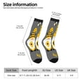 thumbnail image 2 of Fotbe Bee Kind Pattern Long Socks for Men & Women – Breathable & Stretchy Compression Socks, Ideal for Running, Travel, and Everyday Wear Size 5-11, 2 of 6