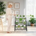 thumbnail image 5 of Plant Stand, 4 Tier Stackable Tiered Plant Stand, Scalable Heavy Duty Tall Plant Shelf for Indoor Outdoor, Garden, Display Shelves, Flower Pot Holder, Black, 5 of 8
