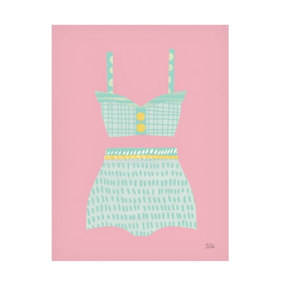 Melissa Averinos 'Bathing Beauties IV Pastel' Canvas Art