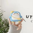 thumbnail image 1 of ZheElen Apple wireless Bluetooth earphone protective case AirPods Pro cute penguin backpack suitable for 1/2 generation storage box, 1 of 1