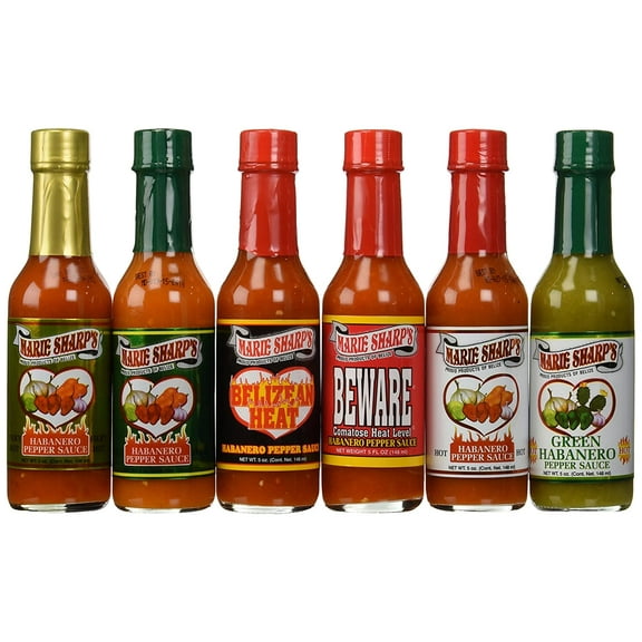 Marie Sharp's Hot Sauce 6 Pack Variety Set