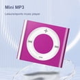 thumbnail image 1 of Mini reproductor de MP3 con clip con altavoz Tarjeta TF de metal 64G Expansión 180mAh (Rose Red), 1 of 6
