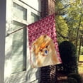 thumbnail image 2 of Carolines Treasures LH9170-FLAG-PARENT Pomeranian Hearts Love and Valentines Day Portrait Flag  multicolor, 2 of 2