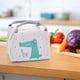 thumbnail image 3 of Xihbxyly Bolsa de Tela para Almuerzo, Aislante Térmico, Gran Capacidad, Portátil para Picnic, con Cremallera Segura, Multiusos para Viajes, Escuela, Trabajo, Comestibles, 15 X 21 X 17 Cm., 3 of 3